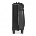 COIMBRA. Mala de viagem executivo em ABS e 600D com 4 rodas duplas e interior forrado (33 L) - Preto