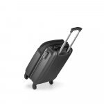 COIMBRA. Mala de viagem executivo em ABS e 600D com 4 rodas duplas e interior forrado (33 L) - Preto