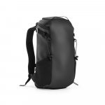 ALASCA. Mochila Hiking (14") com revestimento &agrave; prova de &aacute;gua em 600D poli&eacute;ster reciclado e 210D poli&eacute;ster reciclado (18 L) - Preto