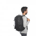 ALASCA. Mochila Hiking (14") com revestimento &agrave; prova de &aacute;gua em 600D poli&eacute;ster reciclado e 210D poli&eacute;ster reciclado (18 L) - Preto