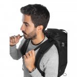 ALASCA. Mochila Hiking (14") com revestimento &agrave; prova de &aacute;gua em 600D poli&eacute;ster reciclado e 210D poli&eacute;ster reciclado (18 L) - Preto