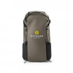 ALASCA. Mochila Hiking (14") com revestimento &agrave; prova de &aacute;gua em 600D poli&eacute;ster reciclado e 210D poli&eacute;ster reciclado (18 L) - Verde escuro
