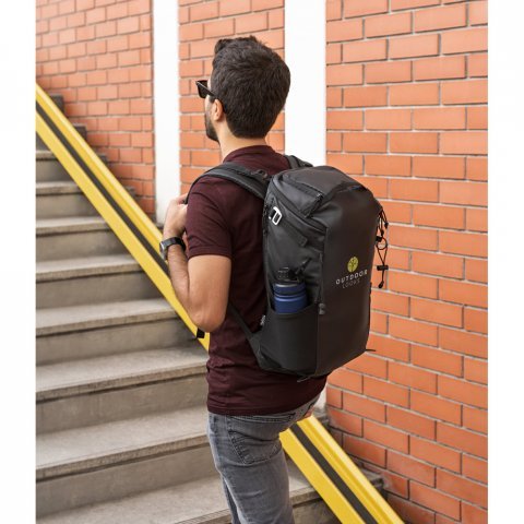 ALASCA. Mochila Hiking (14") com revestimento &agrave; prova de &aacute;gua em 600D poli&eacute;ster reciclado e 210D poli&eacute;ster reciclado (18 L)