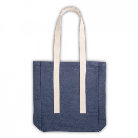 DENIM CASUAL. Sacola casual em denim reciclado (300 g/m&sup2;) - Azul