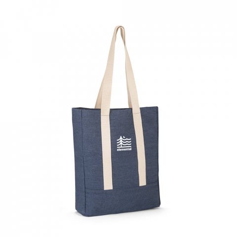 DENIM CASUAL. Sacola casual em denim reciclado (300 g/m&sup2;) - Azul
