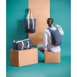 DENIM CASUAL. Sacola casual em denim reciclado (300 g/m&sup2;)