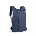 DENIM BPACK. Mochila casual em denim reciclado 8 L (300 g/m&sup2;) - Azul