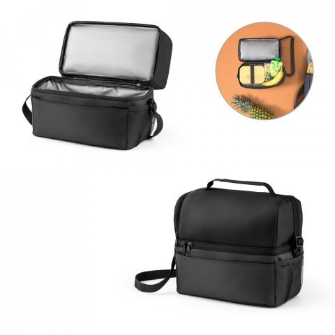 ZIPPERS COOLER. Cooler. Bolsa T&eacute;rmica em 300D e 840D Jacquard com interior forrado em PEVA 8.5 L