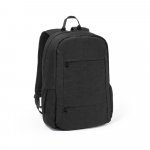 BUSINESS. Mochila para notebook (15.6") em poli&eacute;ster reciclado 300D com compartimento almofadado (18 L) - Preto