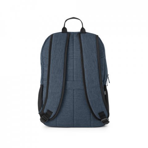 BUSINESS. Mochila para notebook (15.6") em poli&eacute;ster reciclado 300D com compartimento almofadado (18 L) - Azul