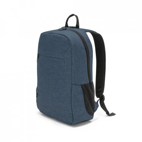 BUSINESS. Mochila para notebook (15.6") em poli&eacute;ster reciclado 300D com compartimento almofadado (18 L) - Azul