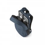BUSINESS. Mochila para notebook (15.6") em poli&eacute;ster reciclado 300D com compartimento almofadado (18 L) - Azul