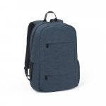 BUSINESS. Mochila para notebook (15.6") em poli&eacute;ster reciclado 300D com compartimento almofadado (18 L) - Azul