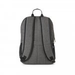 BUSINESS. Mochila para notebook (15.6") em poli&eacute;ster reciclado 300D com compartimento almofadado (18 L) - Cinza escuro