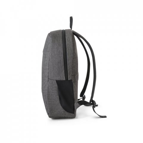 BUSINESS. Mochila para notebook (15.6") em poli&eacute;ster reciclado 300D com compartimento almofadado (18 L) - Cinza escuro