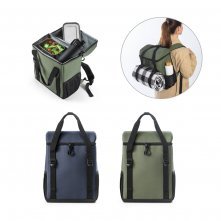 ROMA L. Cooler. Mochila t&eacute;rmica almofadada em ripstop poli&eacute;ster reciclado 600D com interior forrado em PEVA 16 L