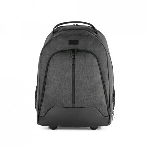 EINDHOVEN. Mochila trolley para notebook (15.6'') em 600D de alta densidade e poli&eacute;ster 600D imperme&aacute;vel (21 L) - Cinza escuro