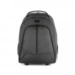 EINDHOVEN. Mochila trolley para notebook (15.6'') em 600D de alta densidade e poli&eacute;ster 600D imperme&aacute;vel (21 L) - Cinza escuro