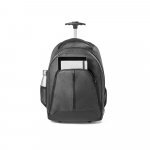 EINDHOVEN. Mochila trolley para notebook (15.6'') em 600D de alta densidade e poli&eacute;ster 600D imperme&aacute;vel (21 L) - Cinza escuro