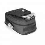 EINDHOVEN. Mochila trolley para notebook (15.6'') em 600D de alta densidade e poli&eacute;ster 600D imperme&aacute;vel (21 L) - Cinza escuro