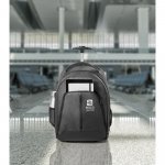 EINDHOVEN. Mochila trolley para notebook (15.6'') em 600D de alta densidade e poli&eacute;ster 600D imperme&aacute;vel (21 L)