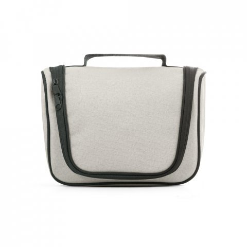 MILLI. Bolsa de cosm&eacute;ticos em 600D de alta densidade - Branco pastel