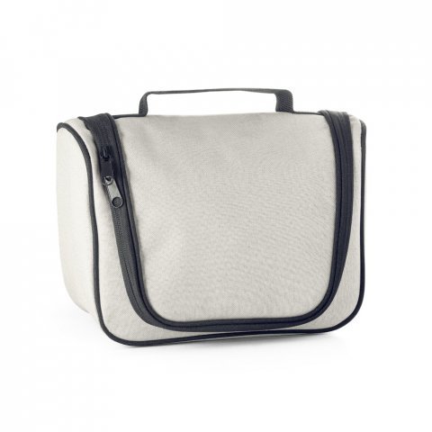 MILLI. Bolsa de cosm&eacute;ticos em 600D de alta densidade - Branco pastel