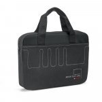 FRANKFURT. Pasta de congresso em 600D com interior forrado - Preto