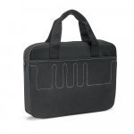 FRANKFURT. Pasta de congresso em 600D com interior forrado - Preto