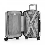BRUGES 33L. Mala de viagem executivo em ABS e PET com interior forrado (33 L) - Cromado satinado