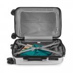 BRUGES 33L. Mala de viagem executivo em ABS e PET com interior forrado (33 L) - Cromado satinado