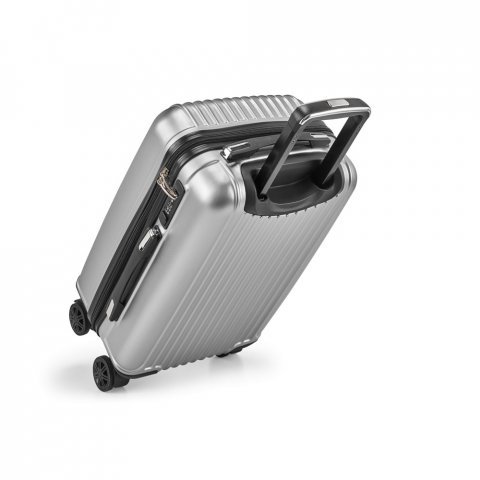BRUGES 33L. Mala de viagem executivo em ABS e PET com interior forrado (33 L) - Cromado satinado