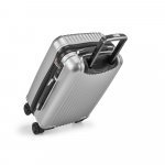BRUGES 33L. Mala de viagem executivo em ABS e PET com interior forrado (33 L) - Cromado satinado