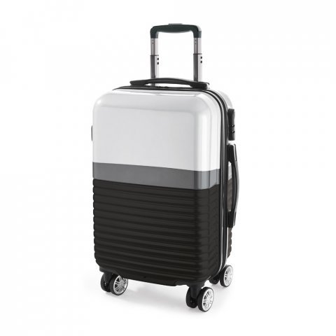 PERTH. Mala de viagem executivo em ABS e PC com interior forrado (33 L) - Preto