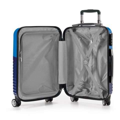 PERTH. Mala de viagem executivo em ABS e PC com interior forrado (33 L) - Azul