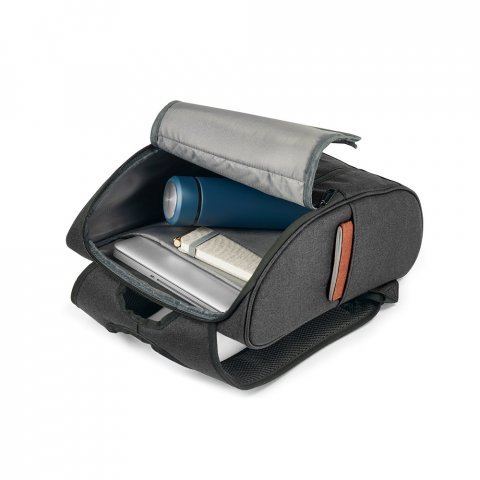 LUNAR. Mochila para notebook (15.6'') em 600D de alta densidade (14 L) - Cinza escuro