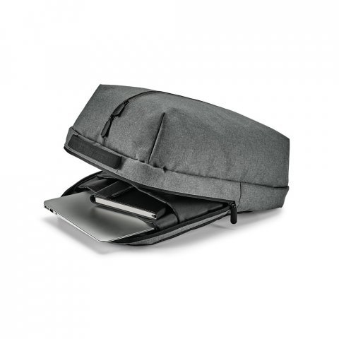 WILTZ. Mochila para notebook 15.6'' em 600D de alta densidade - Cinza
