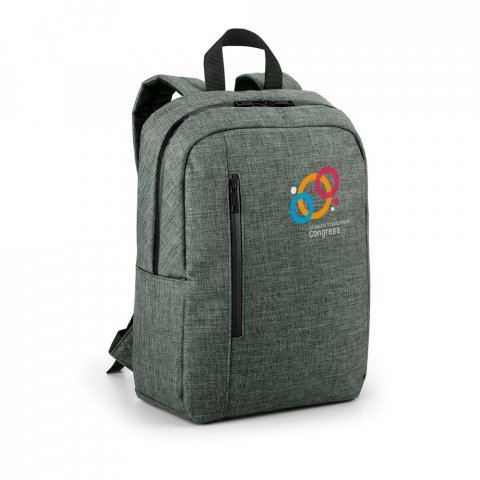 SHADES BPACK. Mochila para notebook (14'') em 600D de alta densidade com compartimento forrado (12 L) - Cinza