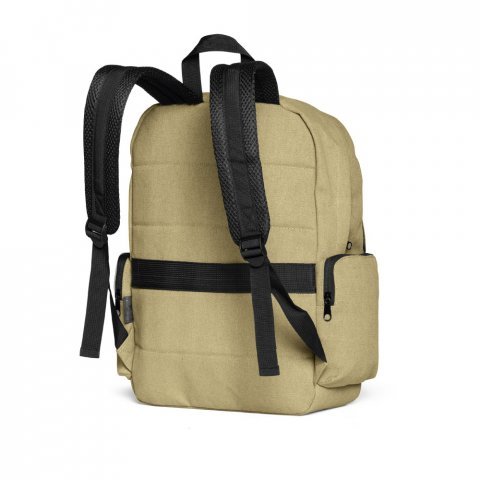 ADVENTURE. Mochila para notebook 15.6'' em algod&atilde;o canvas pr&eacute;-lavado - Marron claro
