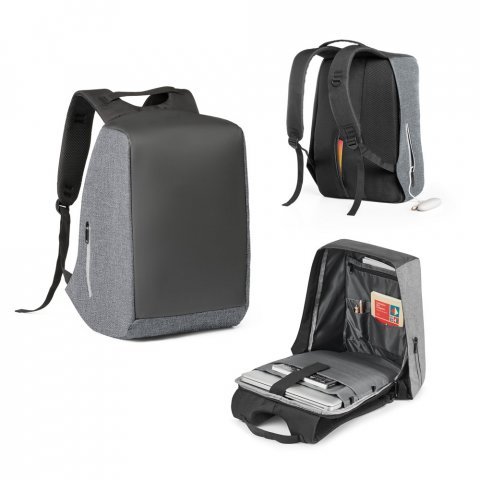 AVEIRO. Mochila para notebook (15.6'') com sistema antirroubo em 900D de alta densidade e tarpaulin (25 L)