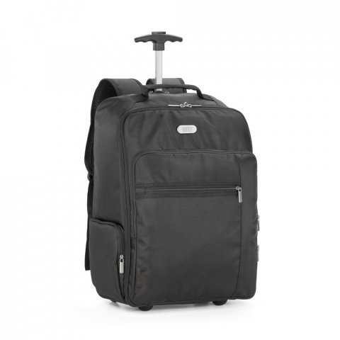AVENIR. Mochila trolley para notebook 17'' em 1680D e 300D - Preto