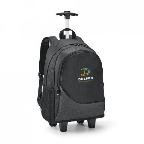 CARDIFF. Mochila trolley para notebook 15.6'' em 300D - Cinza
