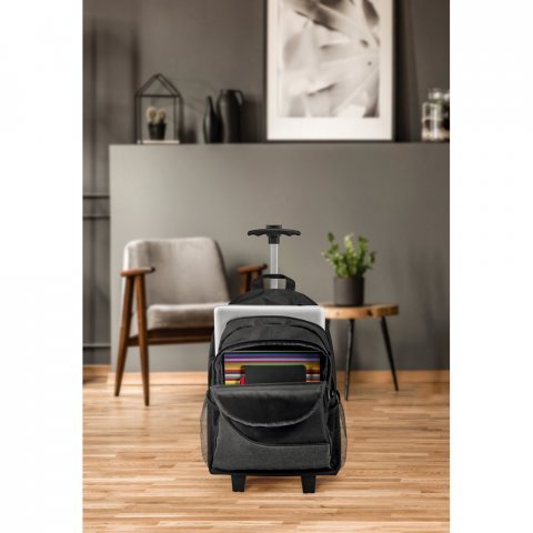 CARDIFF. Mochila trolley para notebook 15.6'' em 300D