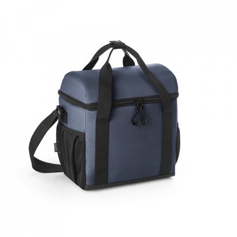 ROMA M. Cooler. Bolsa t&eacute;rmica almofadada em ripstop poli&eacute;ster reciclado 600D com interior forrado em PEVA 11 L - Azul