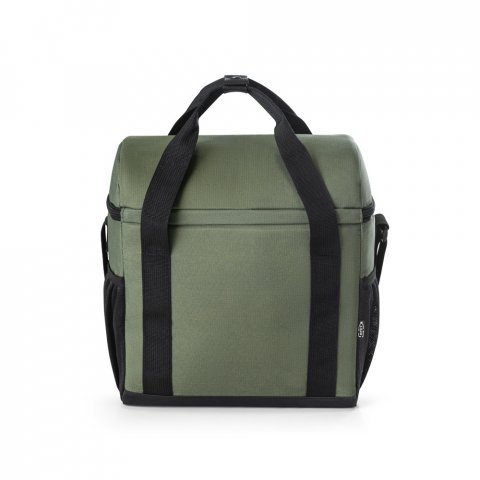 ROMA M. Cooler. Bolsa t&eacute;rmica almofadada em ripstop poli&eacute;ster reciclado 600D com interior forrado em PEVA 11 L - Verde escuro
