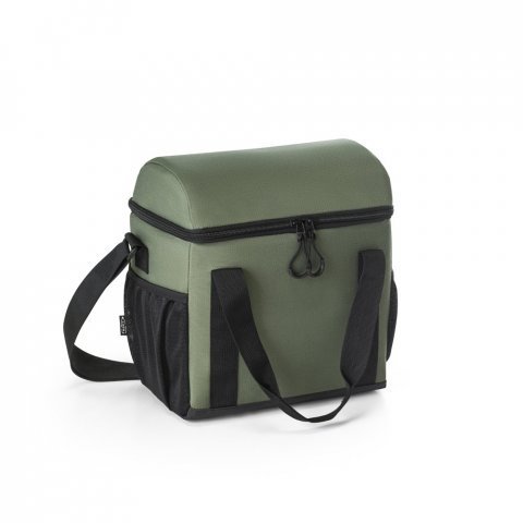 ROMA M. Cooler. Bolsa t&eacute;rmica almofadada em ripstop poli&eacute;ster reciclado 600D com interior forrado em PEVA 11 L - Verde escuro