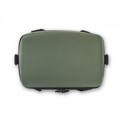 ROMA M. Cooler. Bolsa t&eacute;rmica almofadada em ripstop poli&eacute;ster reciclado 600D com interior forrado em PEVA 11 L - Verde escuro