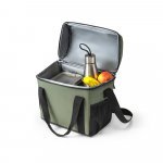 ROMA M. Cooler. Bolsa t&eacute;rmica almofadada em ripstop poli&eacute;ster reciclado 600D com interior forrado em PEVA 11 L - Verde escuro