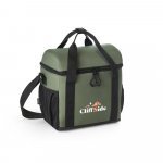ROMA M. Cooler. Bolsa t&eacute;rmica almofadada em ripstop poli&eacute;ster reciclado 600D com interior forrado em PEVA 11 L - Verde escuro