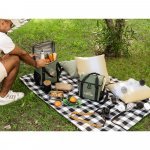 ROMA M. Cooler. Bolsa t&eacute;rmica almofadada em ripstop poli&eacute;ster reciclado 600D com interior forrado em PEVA 11 L